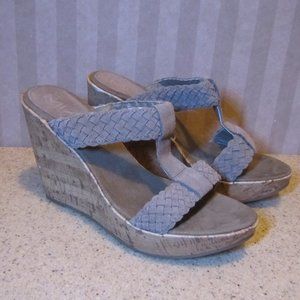 MIA Braided Cork Wedge Heel (Shauna) Shoes 8M